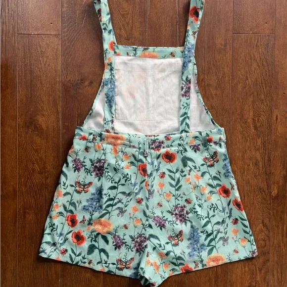 New XL Cider Corduroy Floral Overalls Romper. - Picture 13 of 13